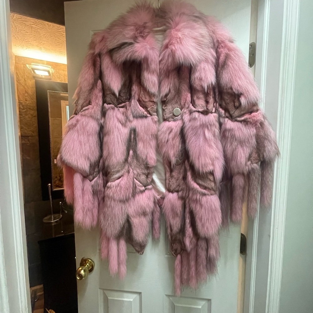 Luxurious Pink Fur Coat